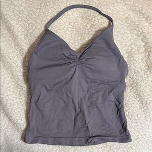 Elegant Women's Halter Camisole in Charcoal